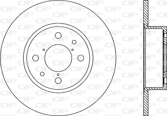 OPEN PARTS Тормозной диск BDA1137.10